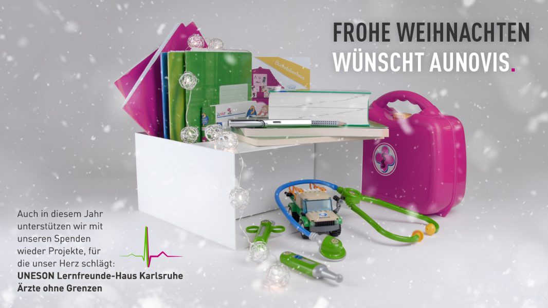 Auch in diesem Jahr unterstützt AUNOVIS zu Weihnachten wieder mit Spenden jene, für die unser Herz schlägt